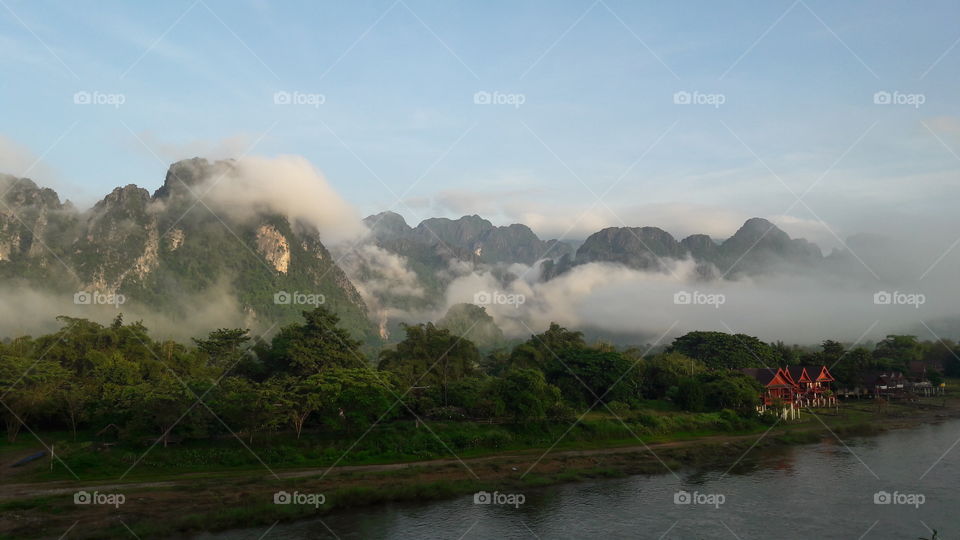 beautiful day in Vangvieng