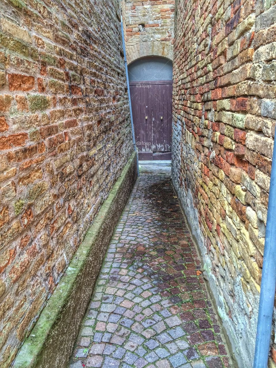 Old alley view,Monteprandone,Italy