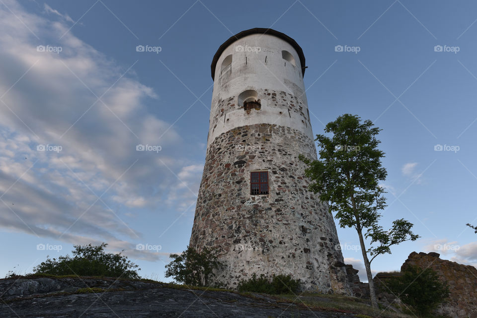 Low angle view of tower in sweden