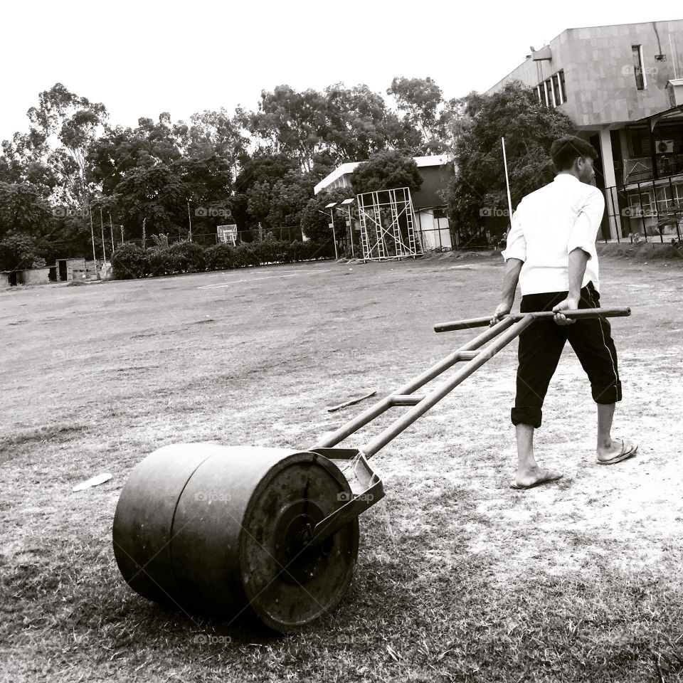 Cricket pitch Roller 