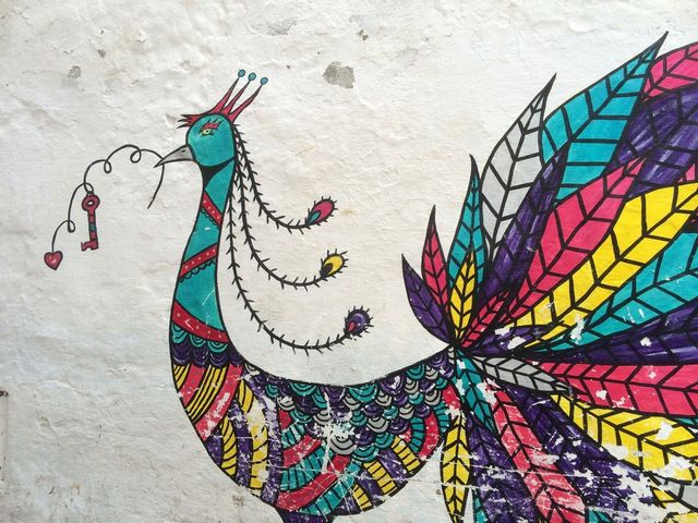 Peacock painting 
