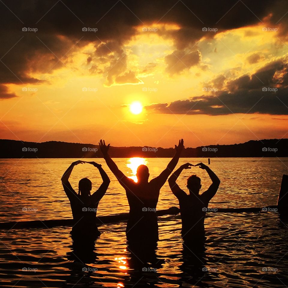 This picture represent deaf camp in Ohio and have beautiful sunset every night awesome experience 