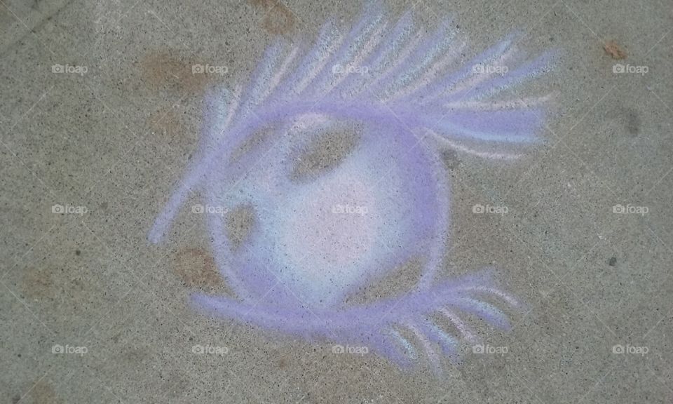 Chalk Drawing proving pale pink can be used in place of white