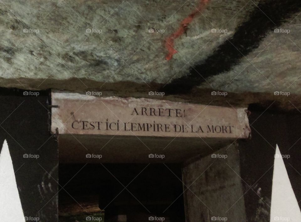 Entrance to the Catacombs, Paris