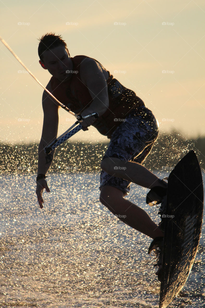 sunset water lake sports by istvan.jakob