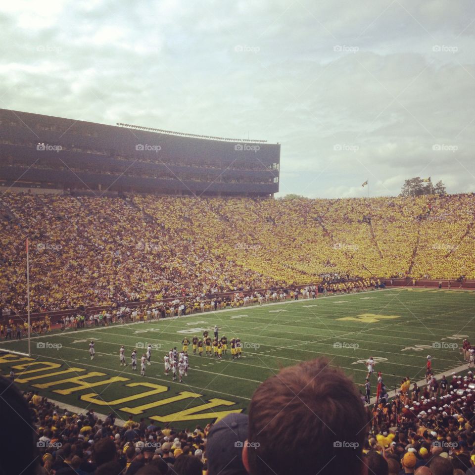 Big House. One of my favorite place in the world is Ann Arbor, specifically the Big House.  GO BLUE!!
