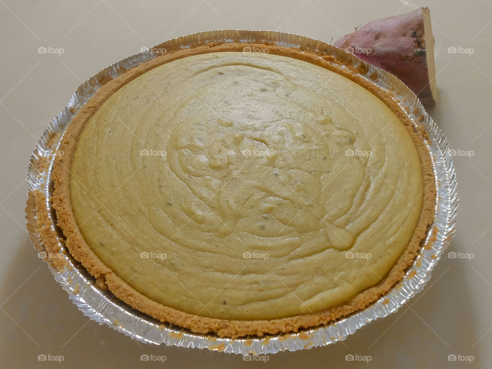 Closeup Homemade Sweet Potato Pie