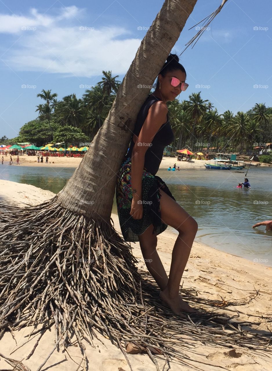 Modelando no coqueiro!