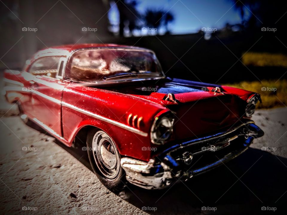1956 Vintage Toy Red Chevrolet