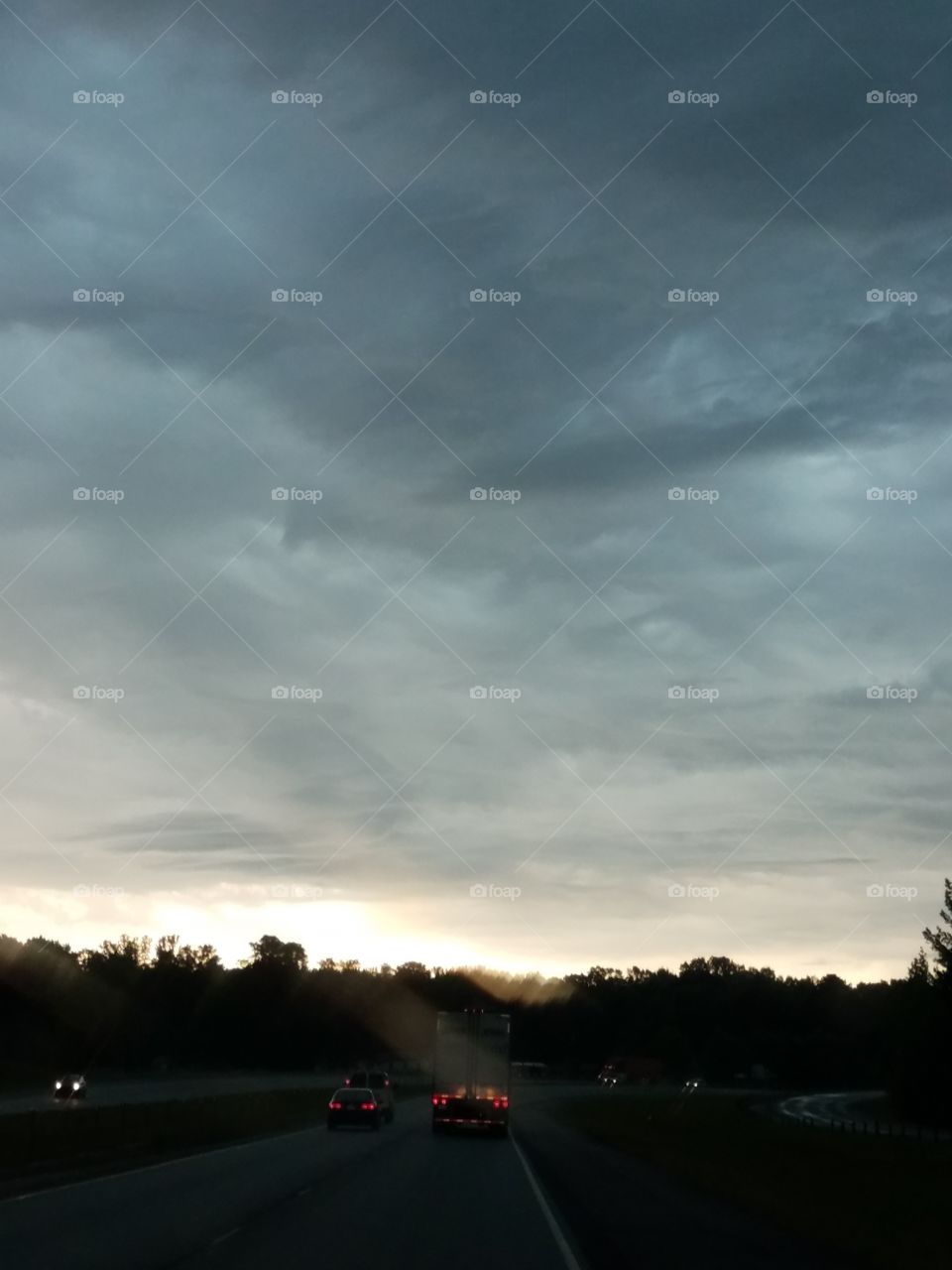 Storm, Road, No Person, Landscape, Rain