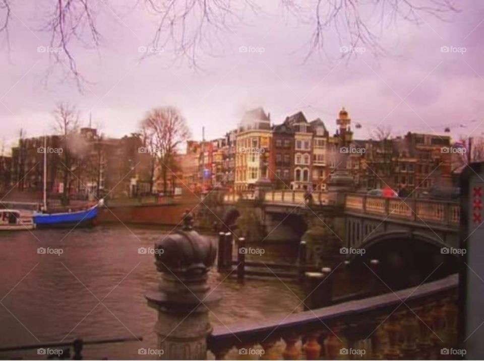 A gloomy day in Amsterdam