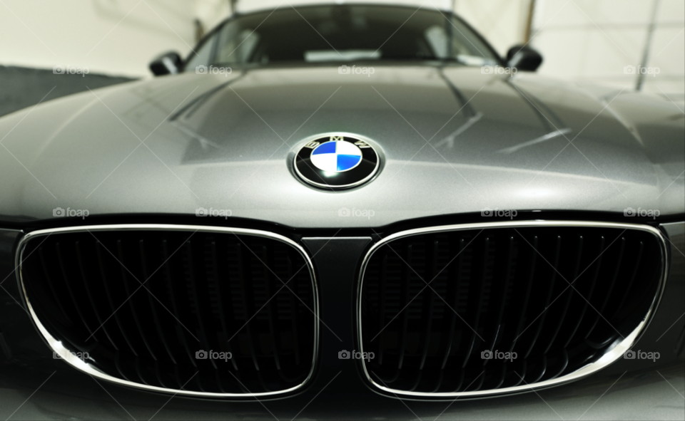 bmw 1 series space gray metallic kidney grill by delvec