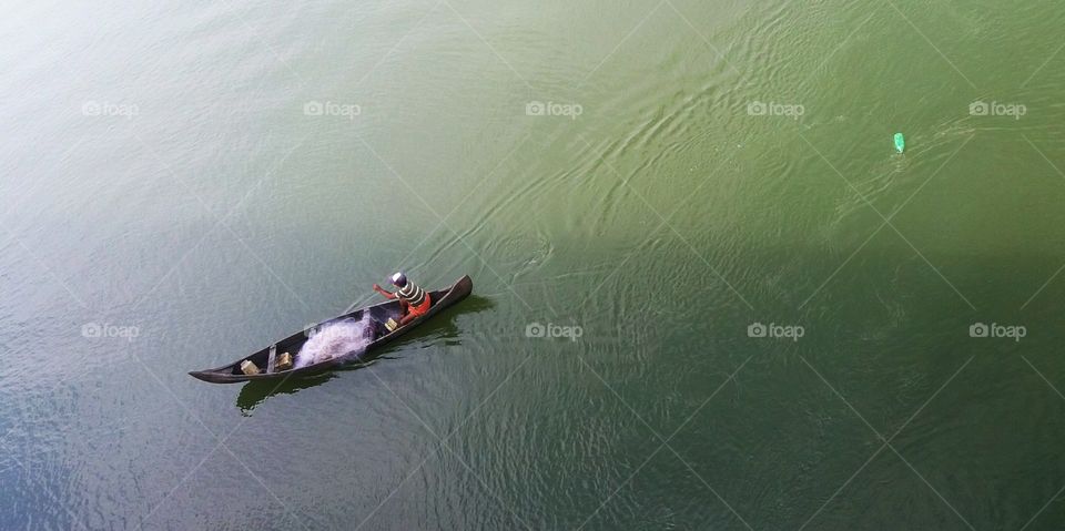 kerala back water fisherman