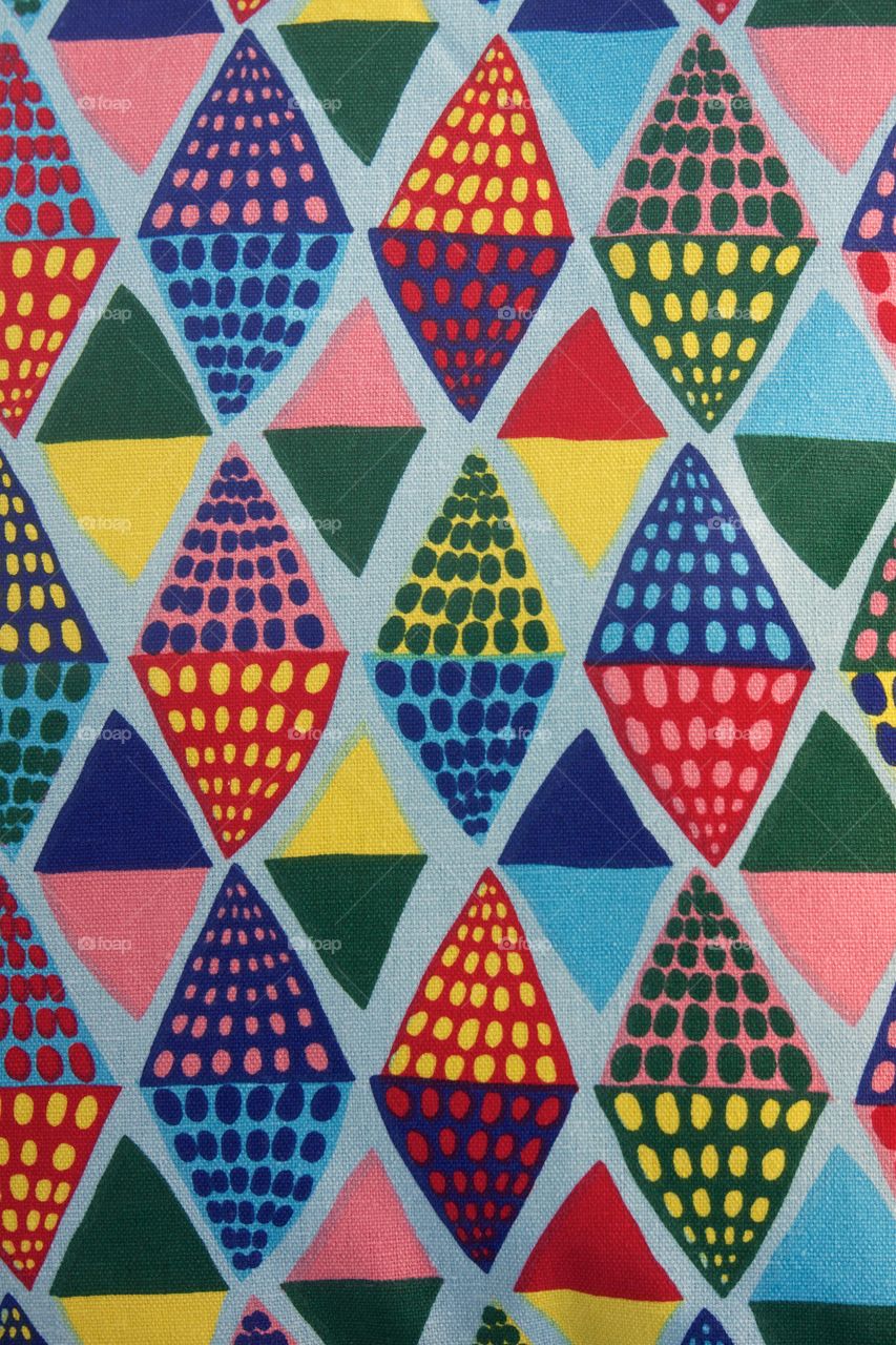 Full frame of multi colored fabric