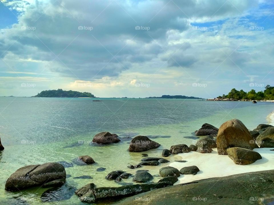 Rock water and islands