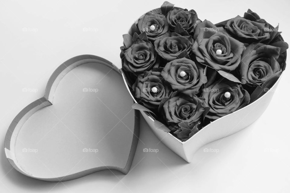 Roses in a box