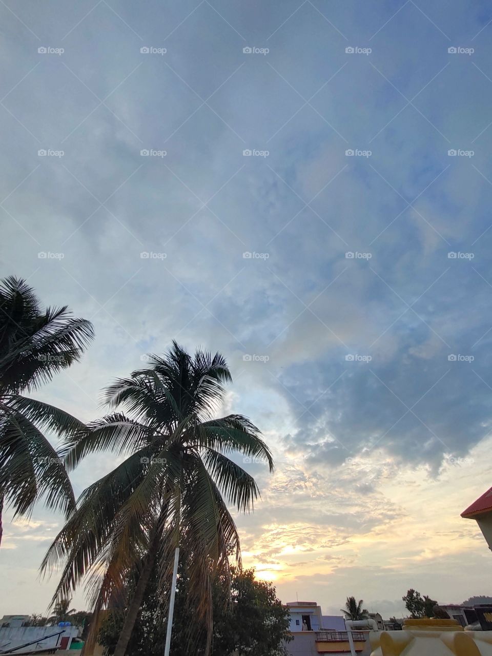 Magic of Natural art on sky's with clouds and sunset shines, it's always loved to watch the amazing natural painting