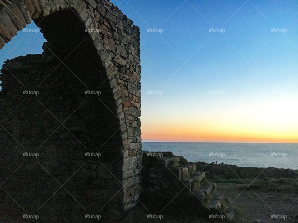 Castle ruins in jersey 