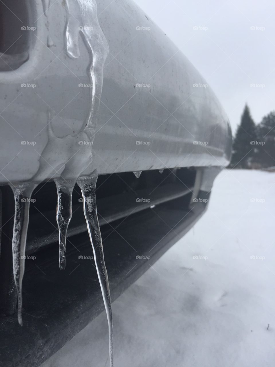 Icicles on my 300zx in winter