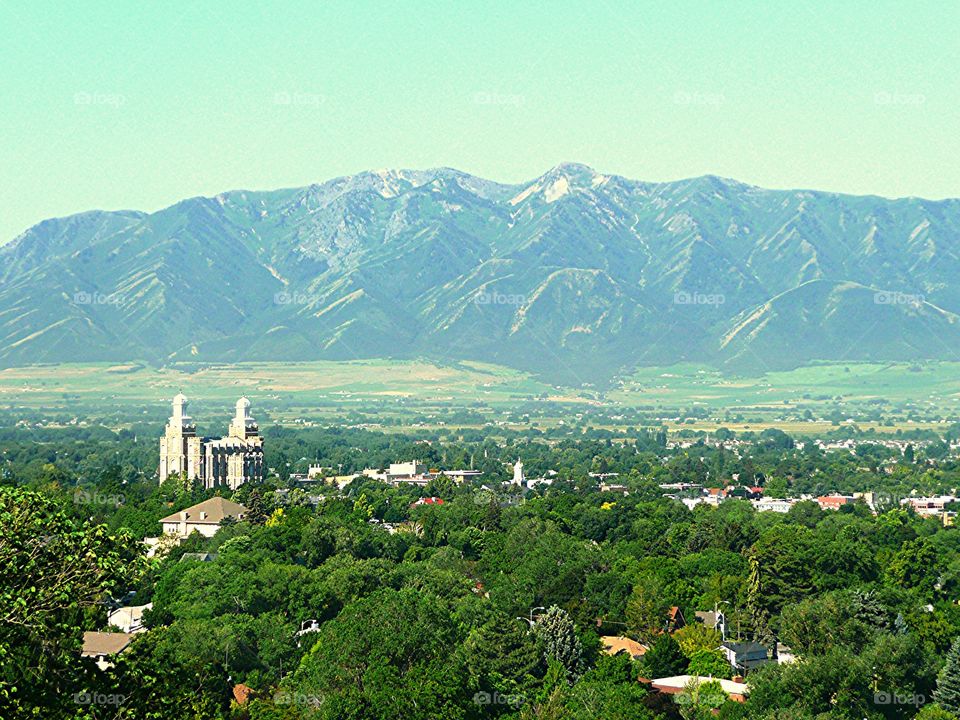 Logan Utah from above