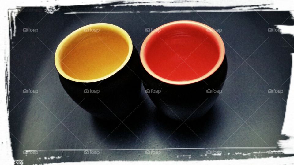 colorful cups