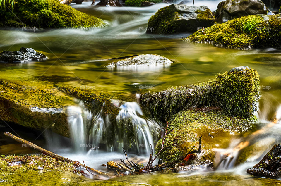 Shypit waterfall in the Carpathian mountains