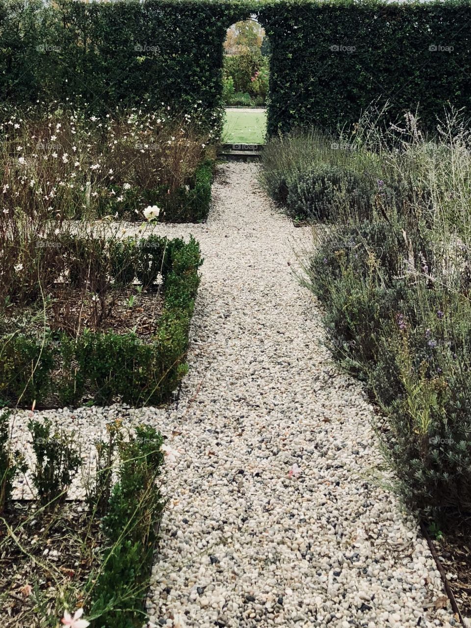 From the viewing platform a look at the maze