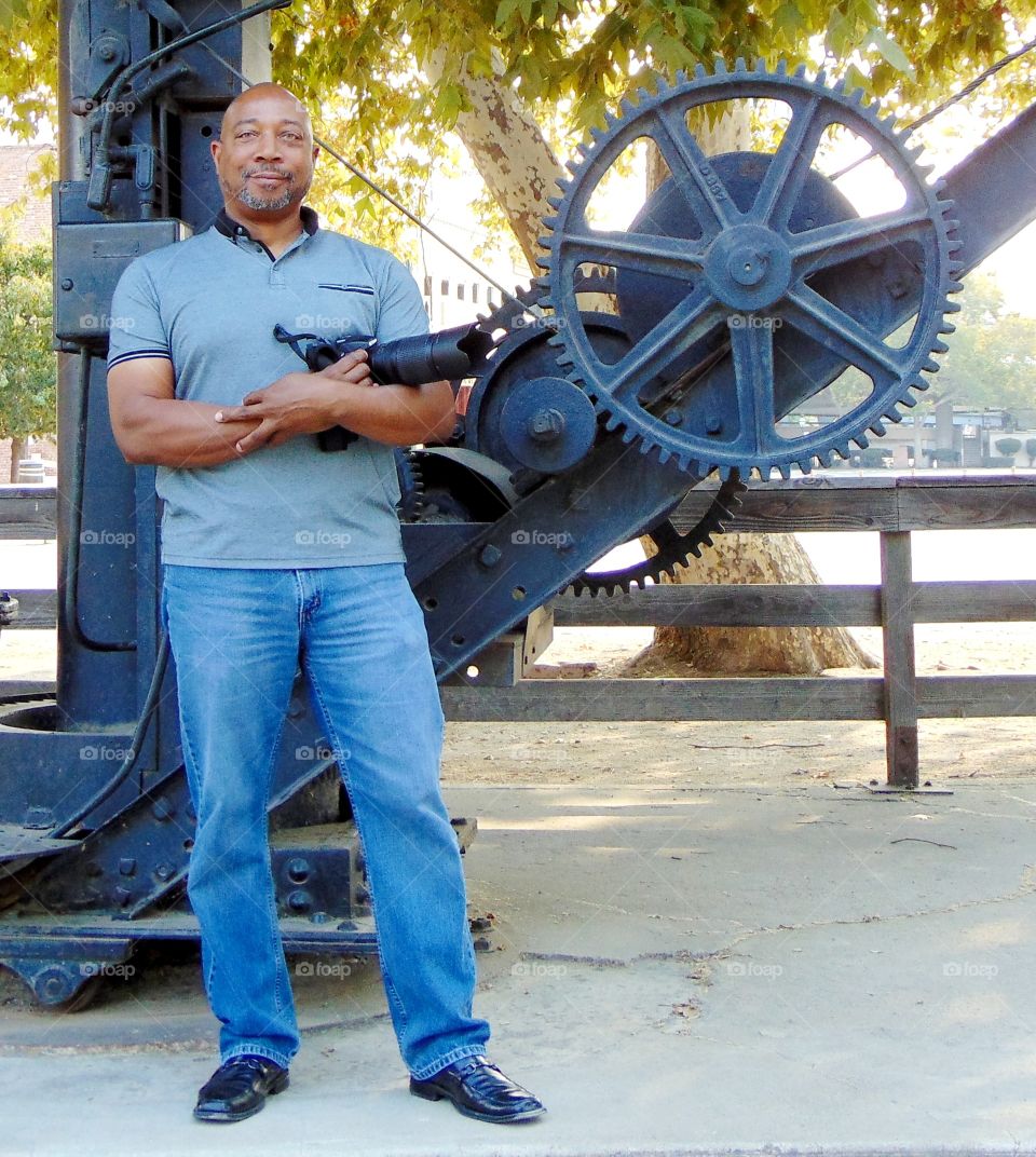Pho-modeling in old Town Sacramento CA at the train museum