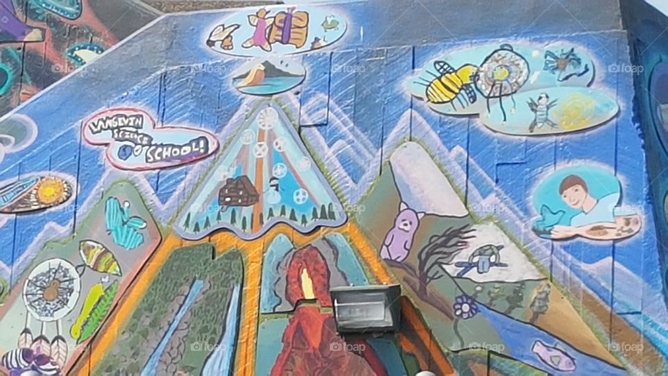 Illustration, Mural, Art, Graffiti, Painting