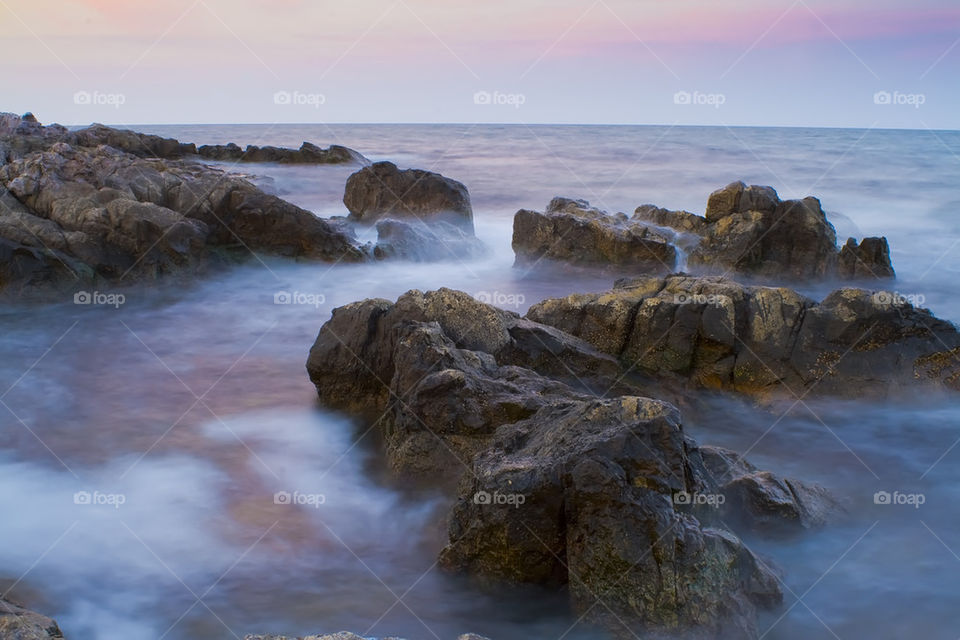 Rocks in the sea