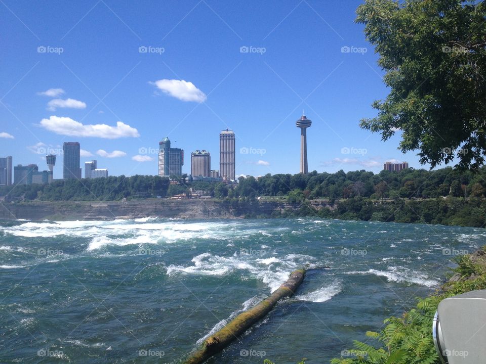 Niagara Falls from the American side of the water 