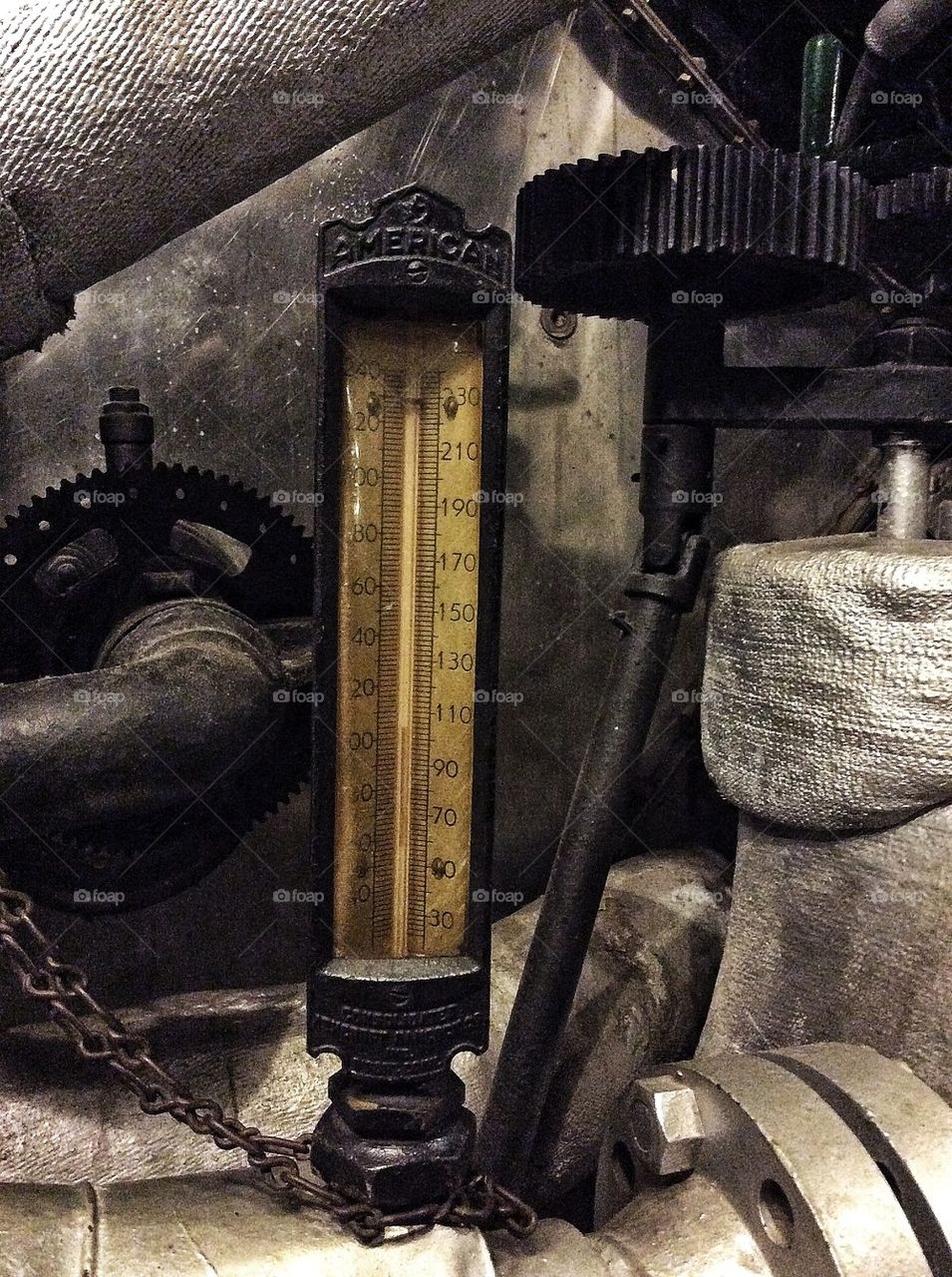 Vintage Industrial Thermometer
