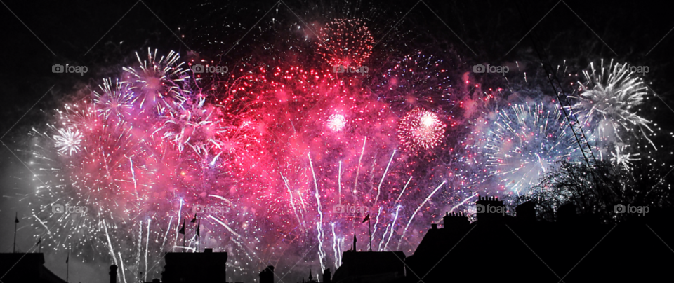 london london eye fireworks new year by geebee