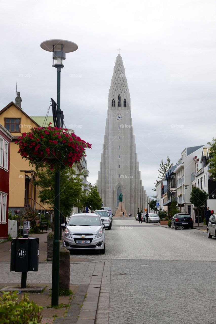 Hallgrimskirkja church. Hallgrimskirkja church in Reykjavik, Iceland. 