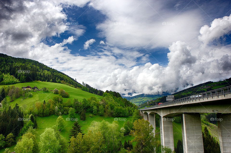 Viaduct on the highway