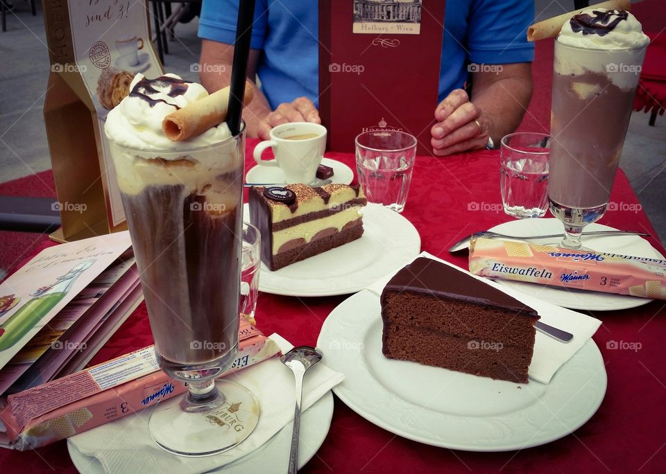 iced coffees in Vienna