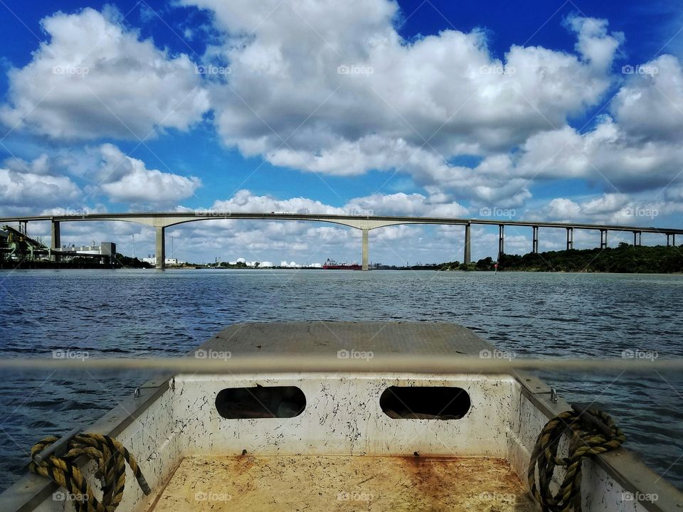 Boat ride to the bridge