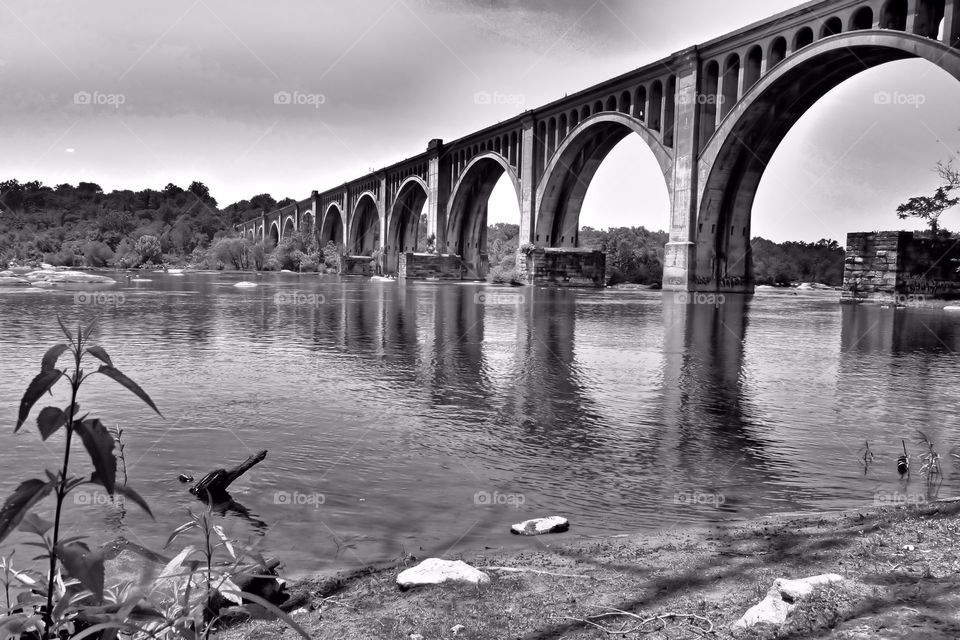 train bridge rva. James River in Virginia