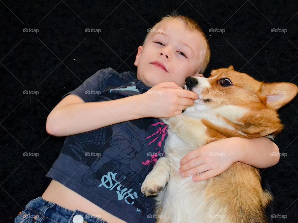 Cute, Dog, Little, Child, People