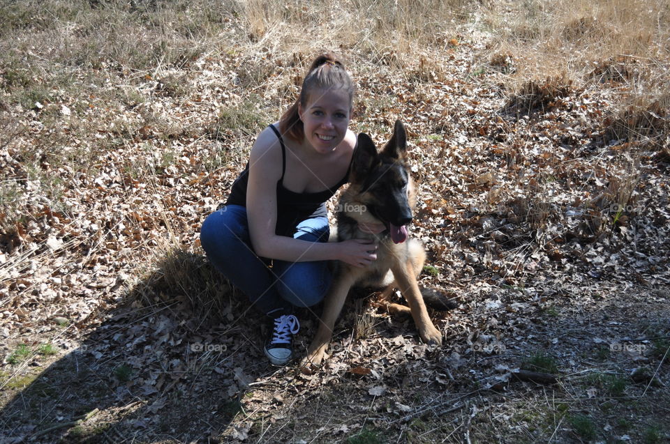 Outdoors, Nature, Dog, One, People