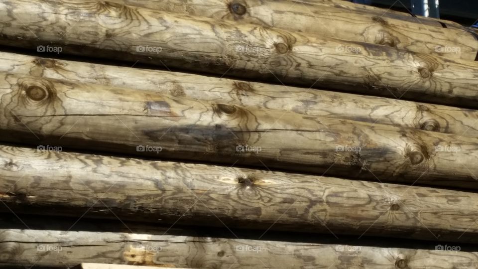 wood rows. pallet of lumber waiting for you