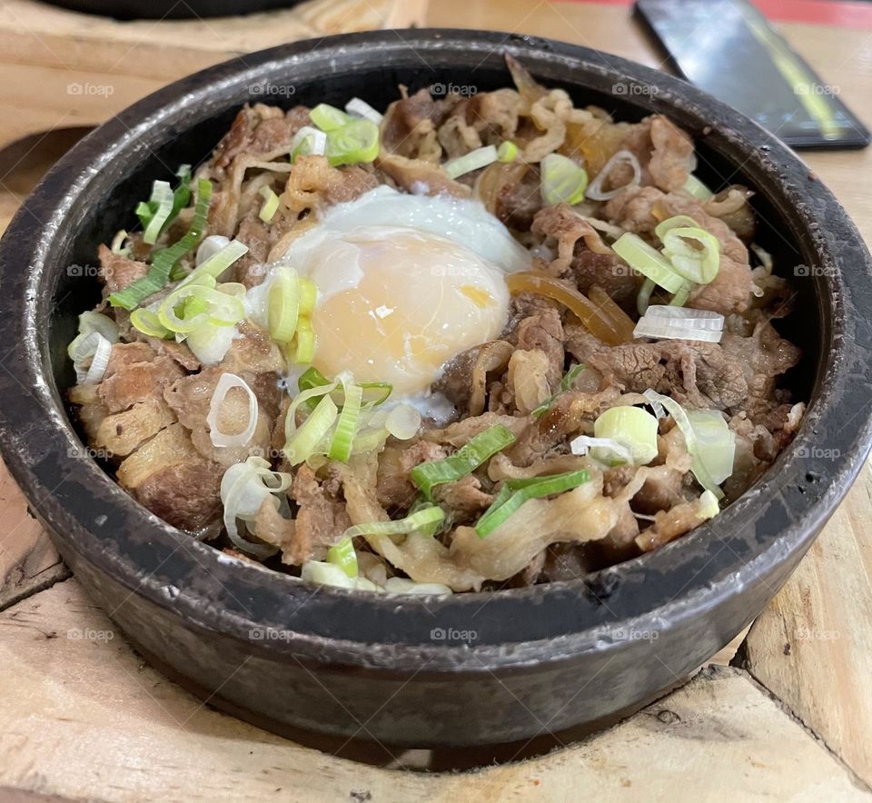 Beef belly hot bowl