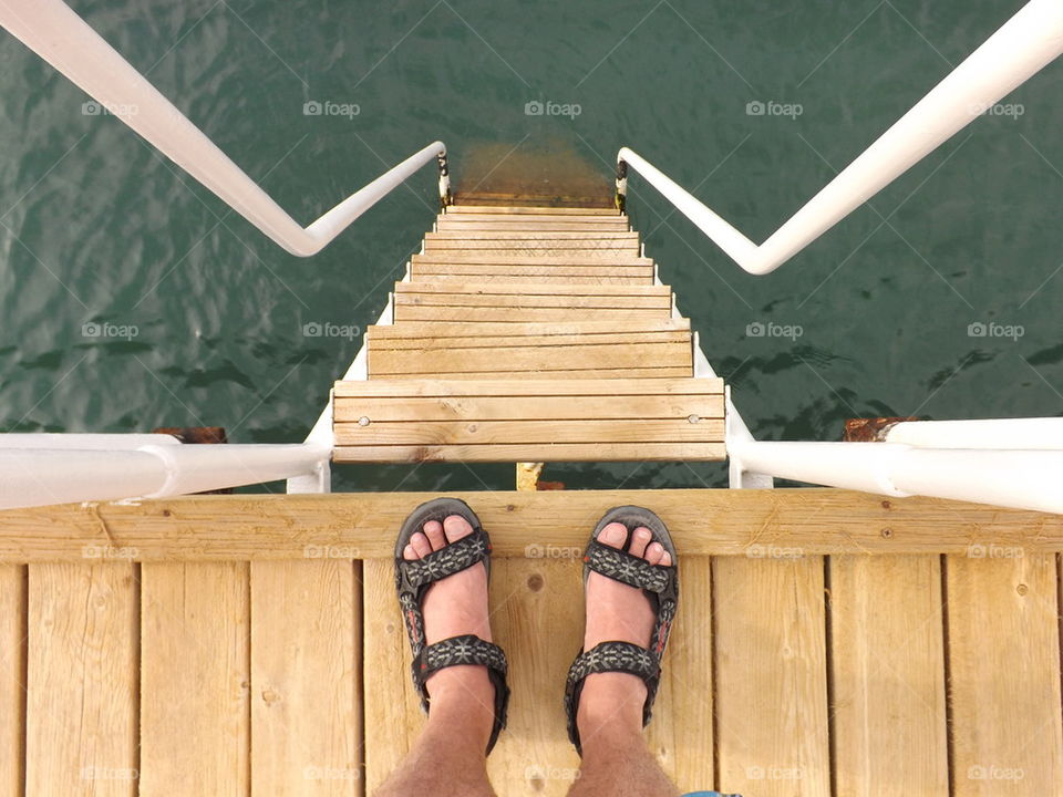 Feet on Pier