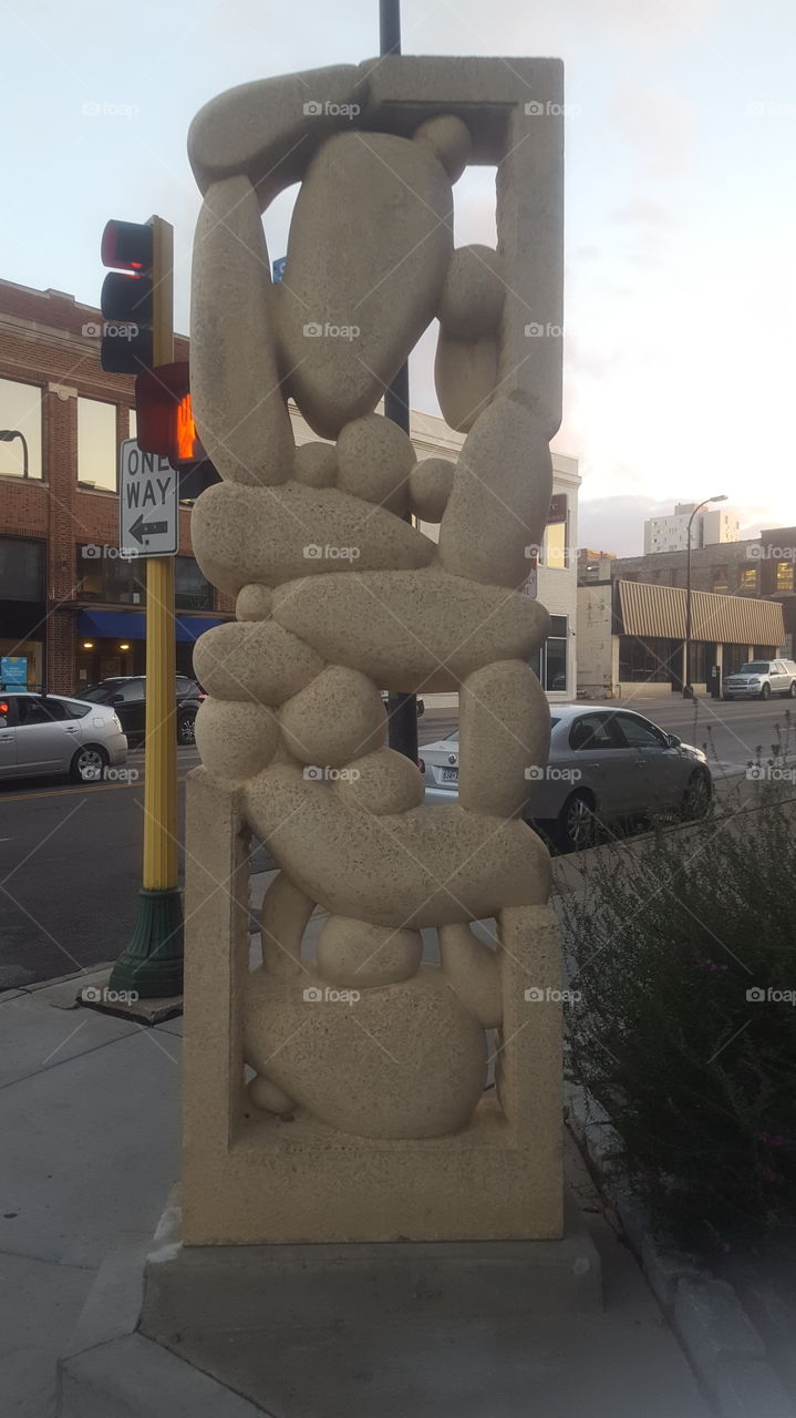 Unique sculpture in Minneapolis, MN