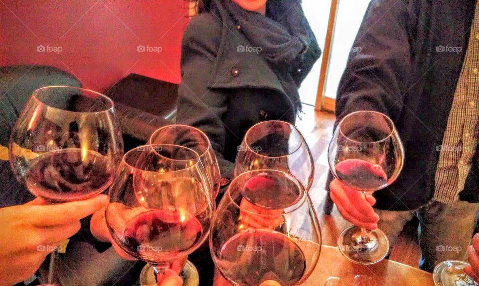 Wine tasting birthday celebration