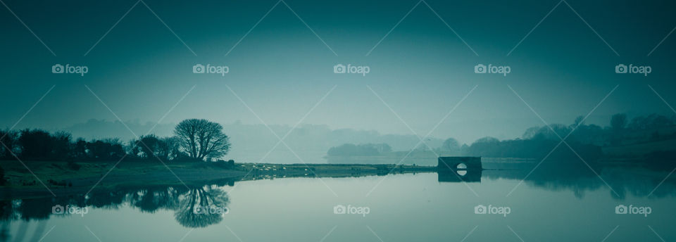 Landscape, Lake, Water, Tree, Reflection