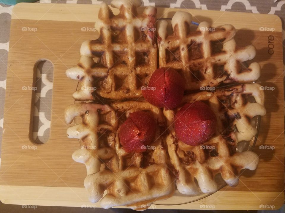 Strawberry Waffles