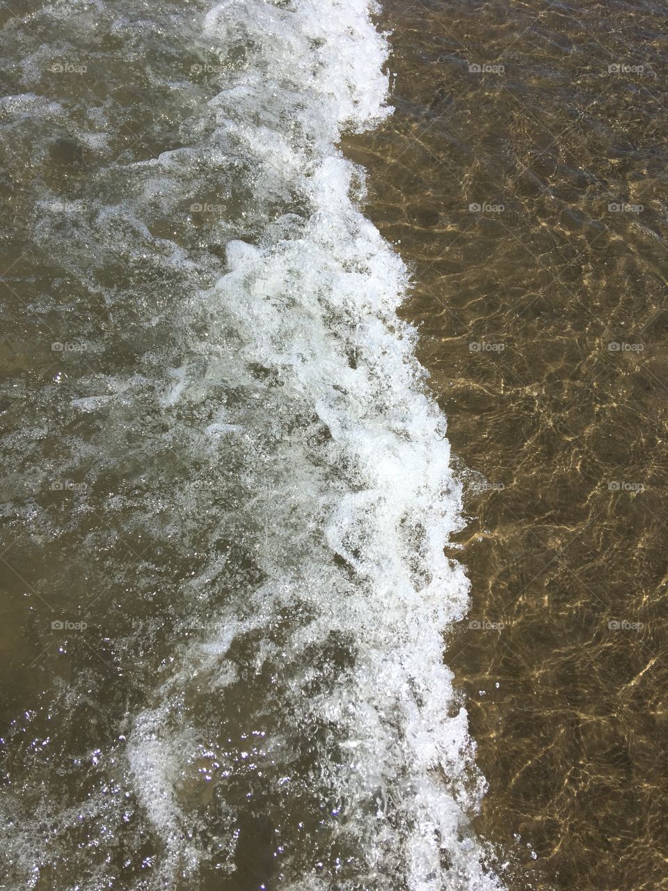 Borth waves rushing 