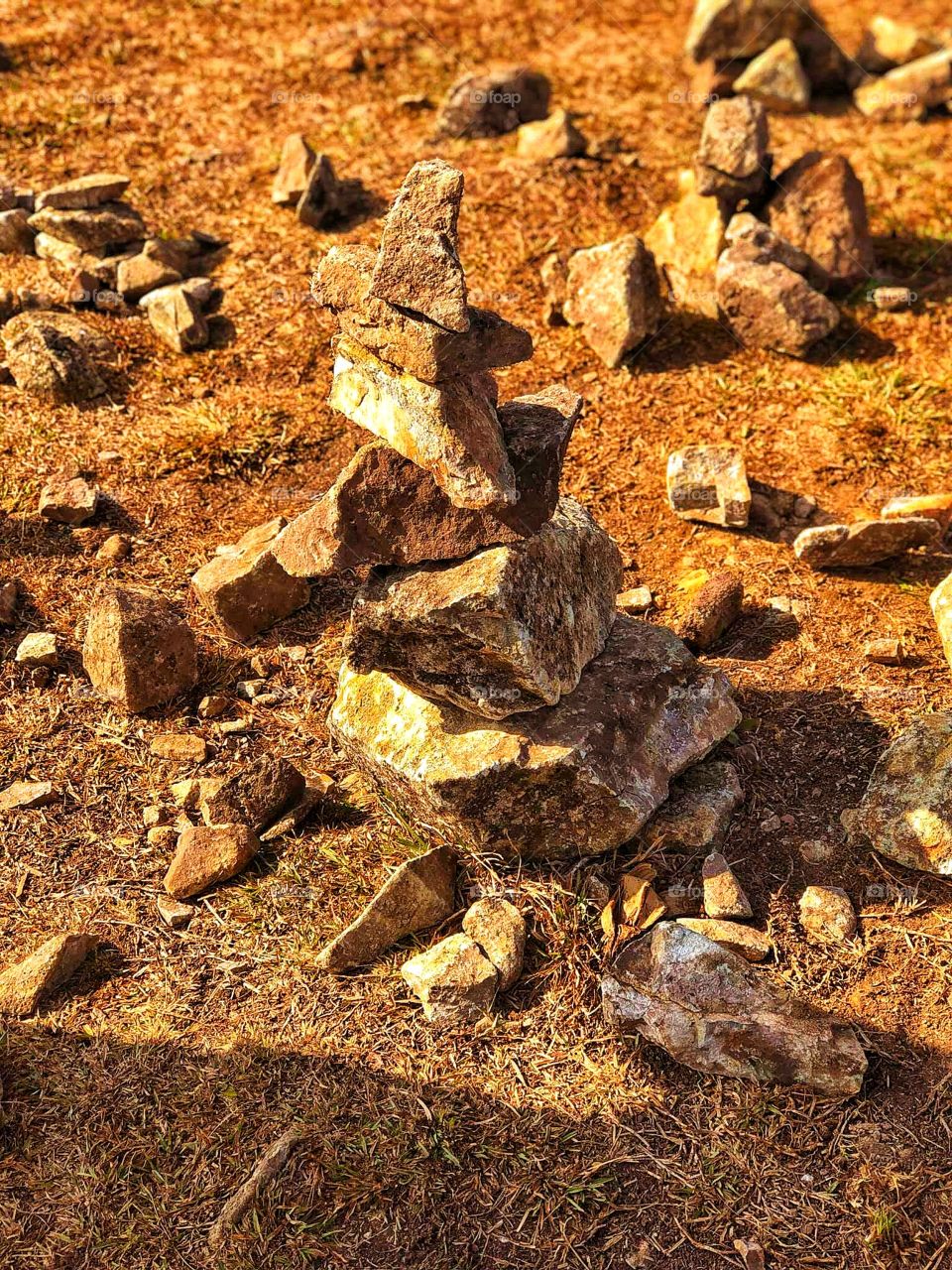 Cairns can be good things when they are done right. Properly built cairns help mark trails to keep hikers from getting lost and can endure for decades. Some people stack rocks like this as a form of their meditation. 😊