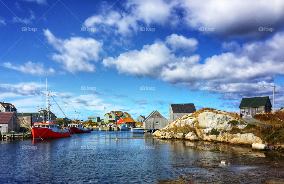 Peggy’s Cove fishing village in Nova Scotia, Canada